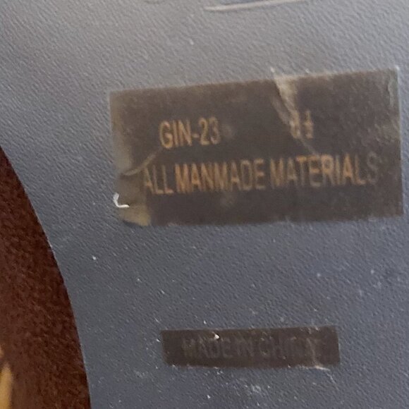 Anne Michelle Brown Slip On Faux Fur Lace Up Pointed Ankle Boots - Size 8.5 - Picture 7 of 10